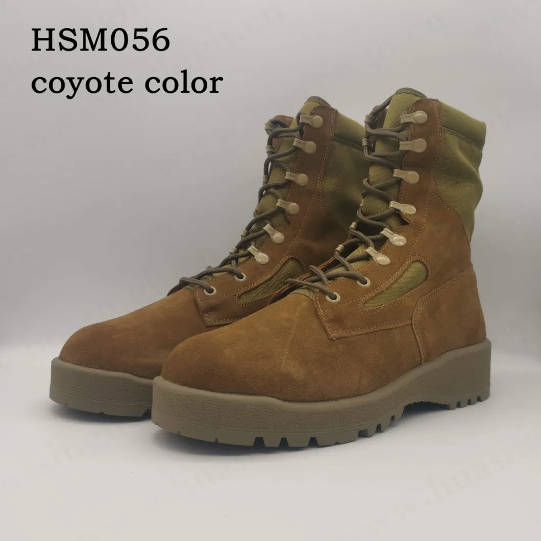 Lxg, Origin Belleville Coyote Color Combat Boots Anti-Shock PU+Rubber Outsole Tactical Boots for Sale Hsm056