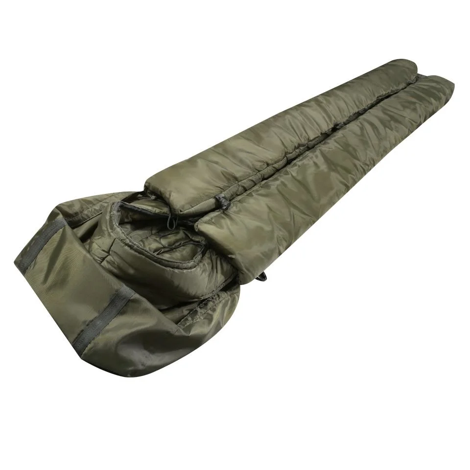 Outdoor Camping Waterproof 210t Lightweight Camping Green Combat Training Tactical Sleeping Bag